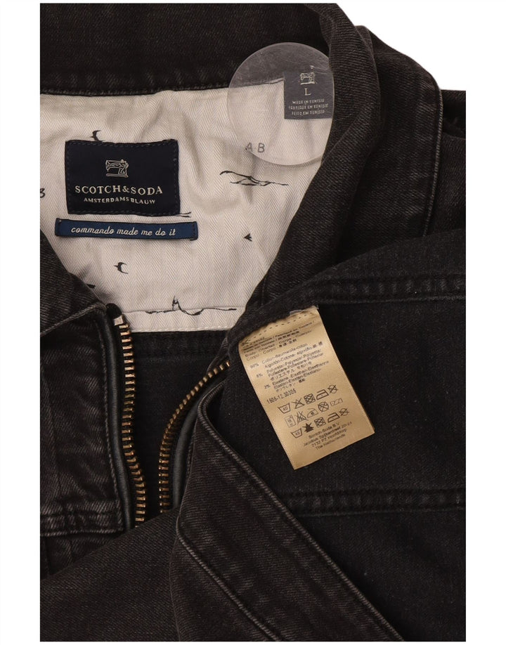 Scotch & Soda Veste en Jean Femme UK 16 Large Gris Coton