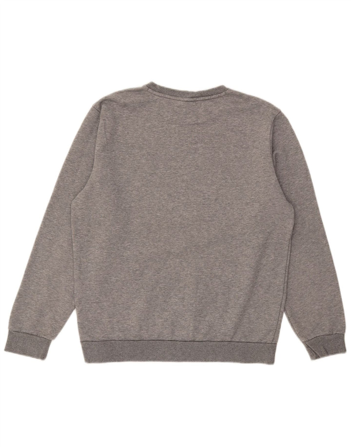 Puma Sweat-Shirt Graphique Homme Gris Moyen Moucheté Coton