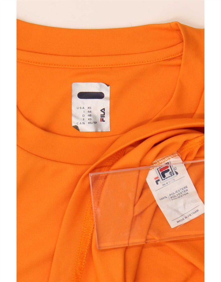 Fila T-Shirt Homme Top IT 44 XS Orange Polyester