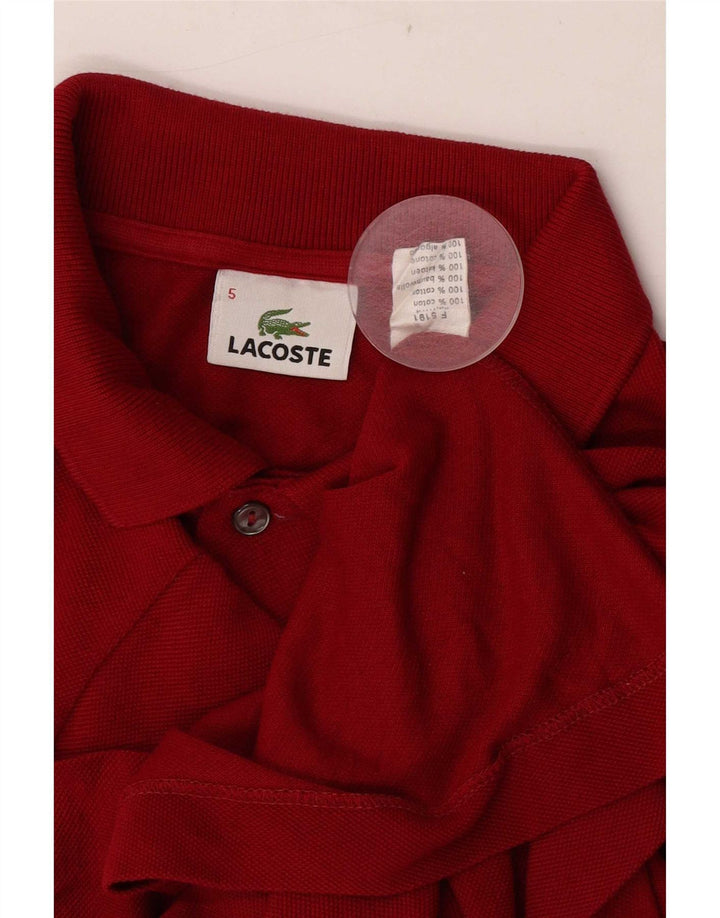 Lacoste Polo Homme Taille 5 Grand Coton Rouge