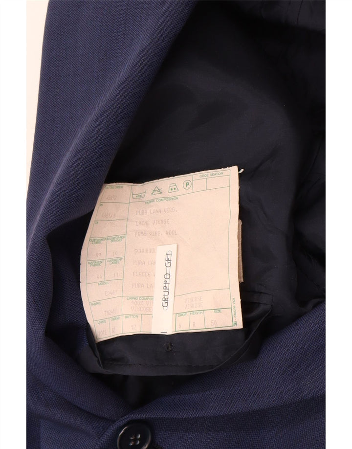 EMANUEL UNGARO Veste Blazer 3 Boutons Homme IT 50 Large Bleu Marine