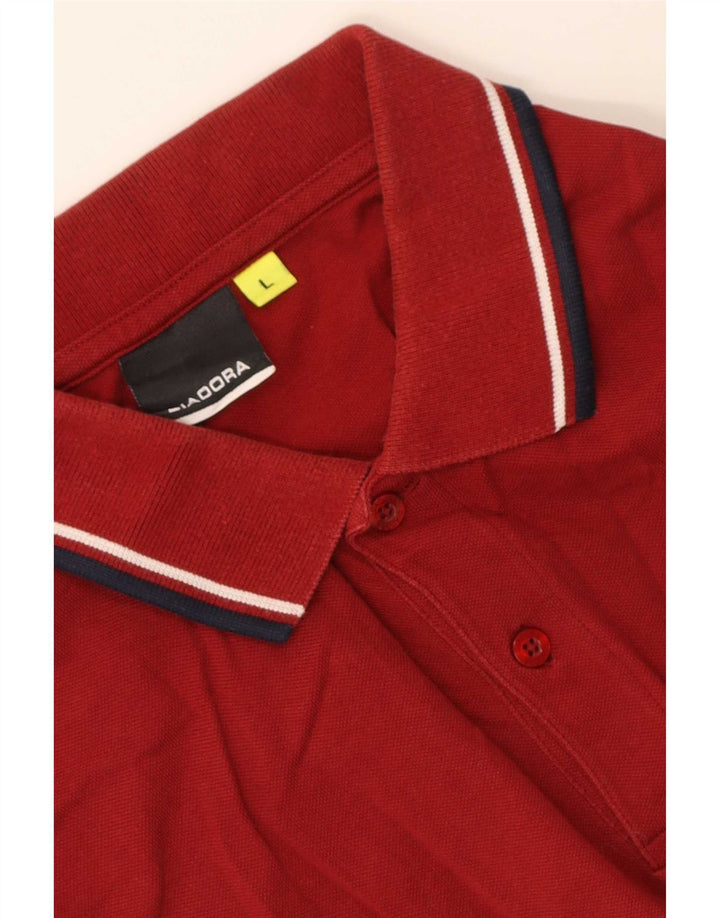 Diadora Polo Homme Grand Bordeaux