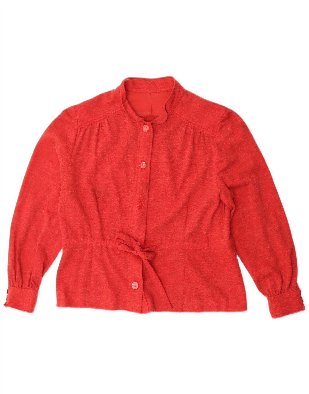 Veste Bomber Femme Vintage UK 16 Grand Rouge