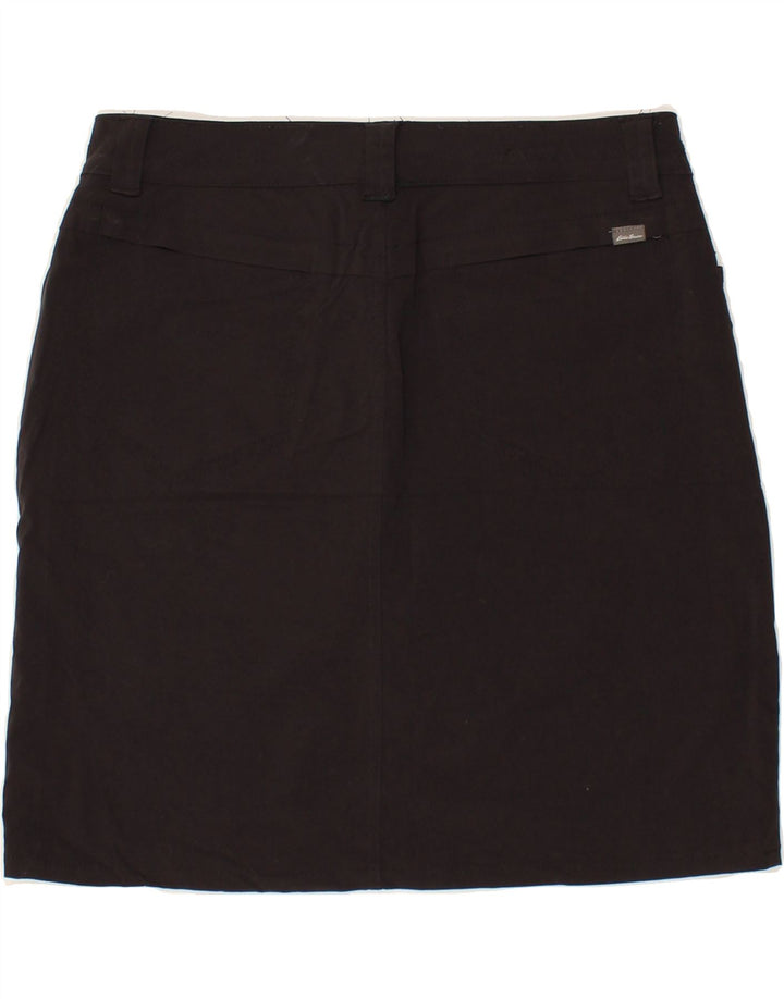 EDDIE BAUER Womens Straight Skirt US 8 Medium W30  Black Nylon Vintage Eddie Bauer and Second-Hand Eddie Bauer from Messina Hembry 