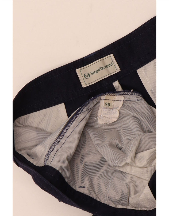 Sergio Tacchini Short Chino Pegged Homme IT 50 Large W32 Bleu Marine