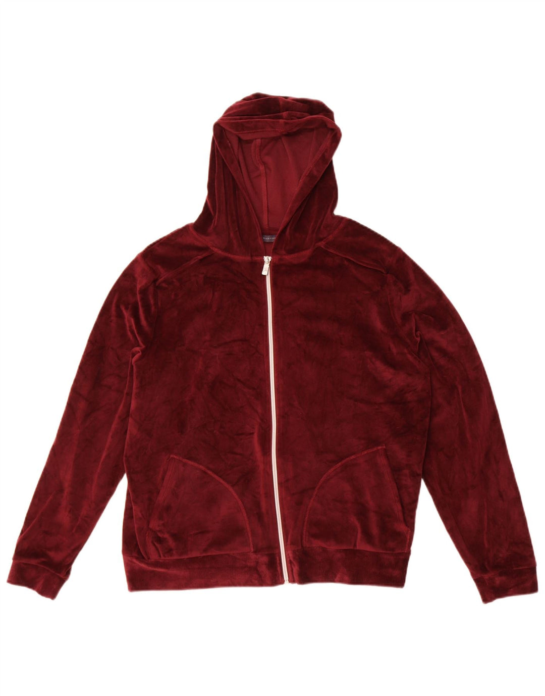Marks & Spencer Pull à capuche zippé surdimensionné pour femme UK 12 Bordeaux moyen