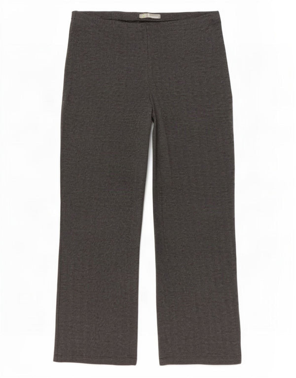 Marks & Spencer Pantalon décontracté à jambe large pour femme W32 L27 Gris