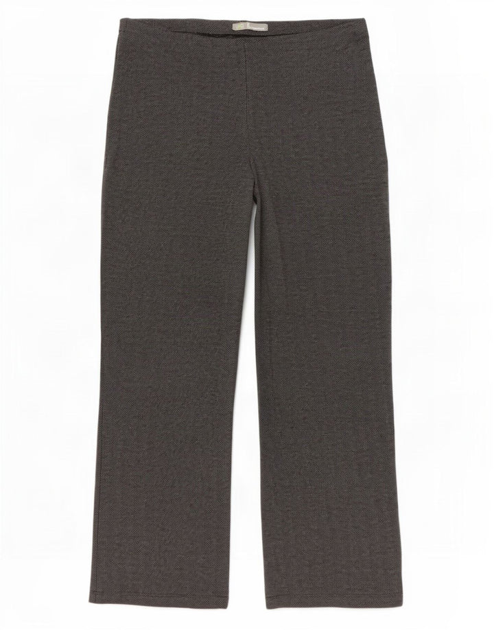 Marks & Spencer Pantalon décontracté à jambe large pour femme W32 L27 Gris