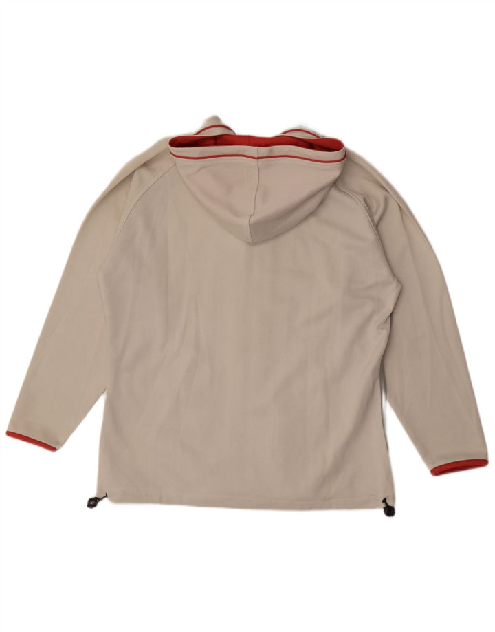 Asics Veste de survêtement à capuche pour homme Blanc cassé moyen Colourblock