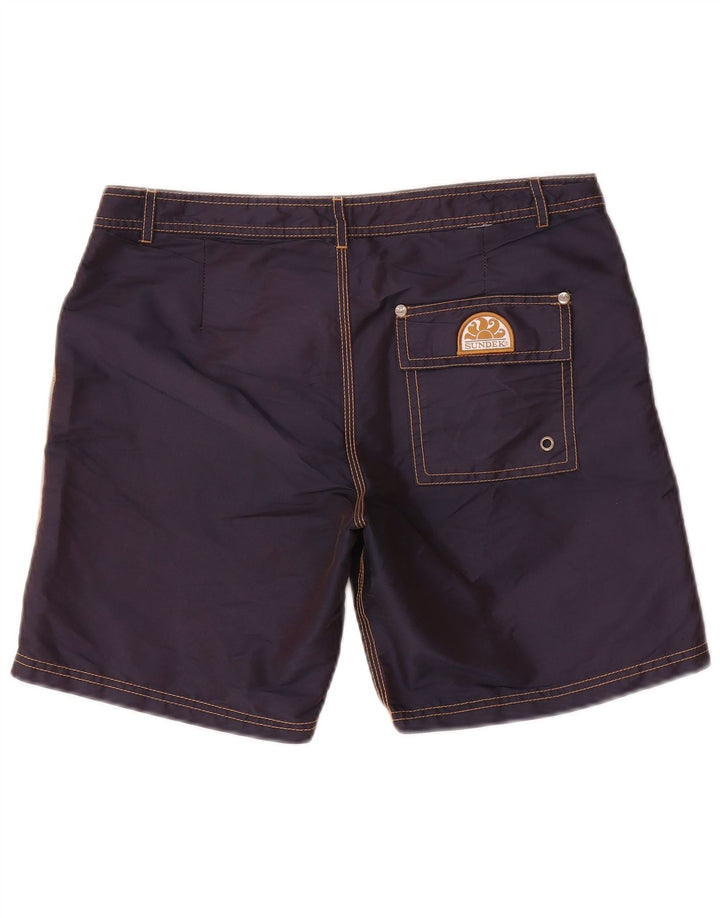 Short de bain homme Sundek polyester bleu marine moyen