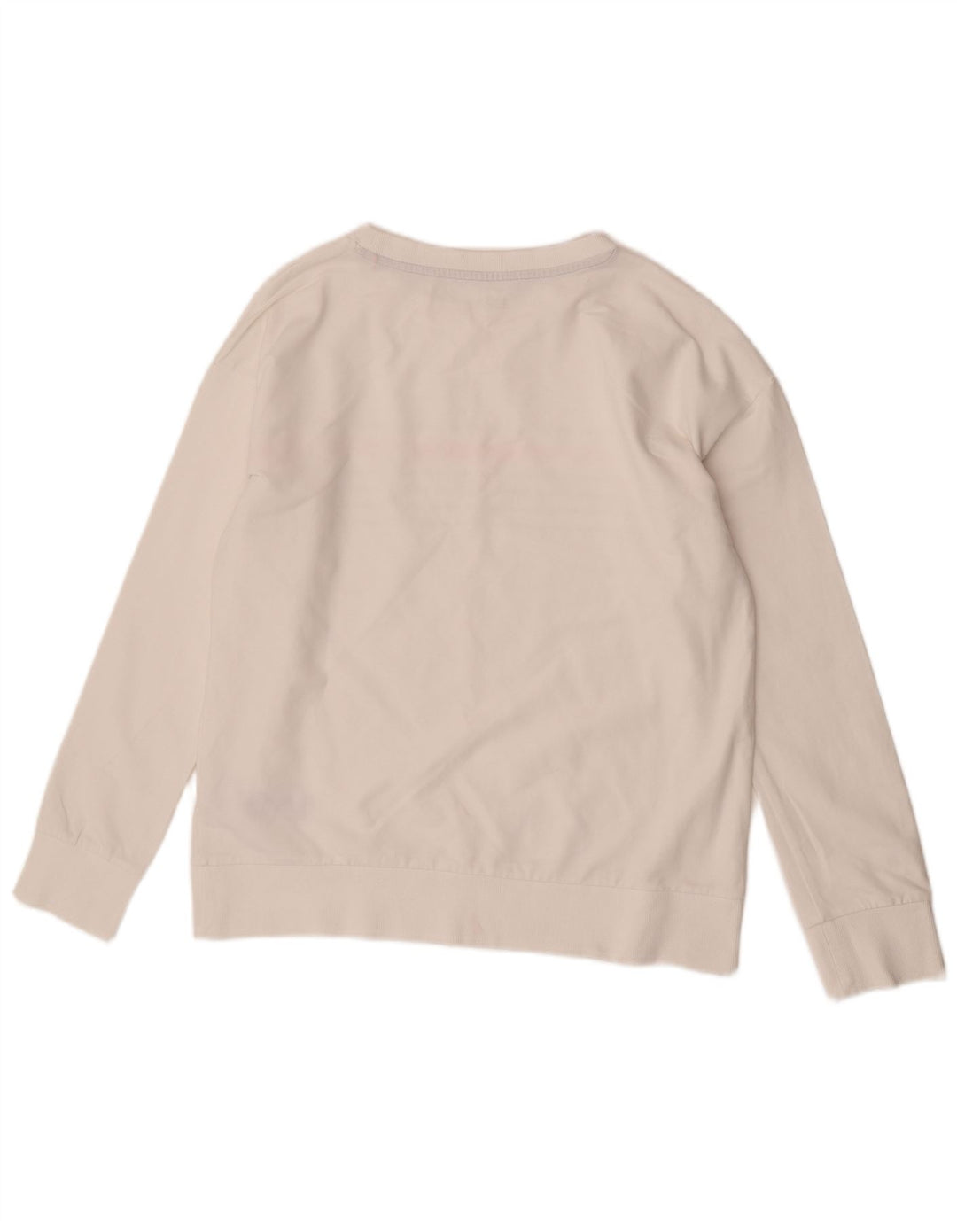 Esprit Sweat-shirt pour femme UK 16 Grand coton rayé blanc