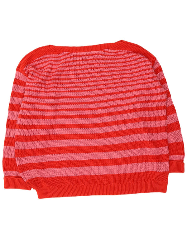 Marks & Spencer Pull col bateau pour femme UK 18 XL rayé rouge