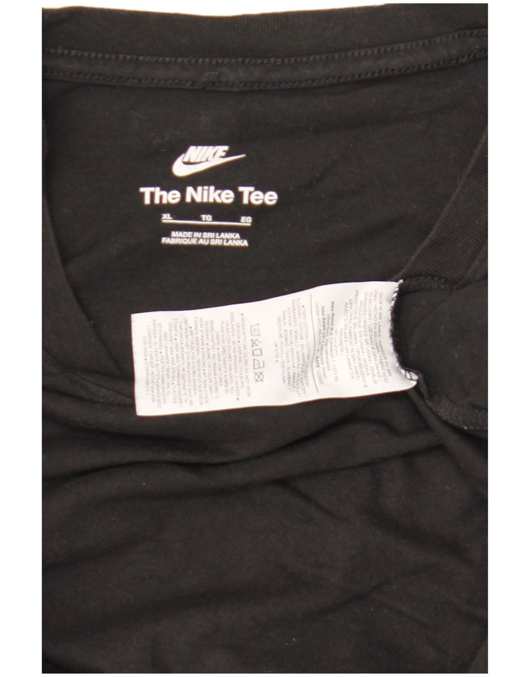 Nike T-Shirt Homme Haut XL Noir Coton