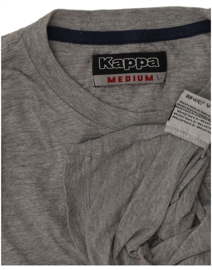 Kappa T-Shirt Homme Gris Moyen Moucheté Coton