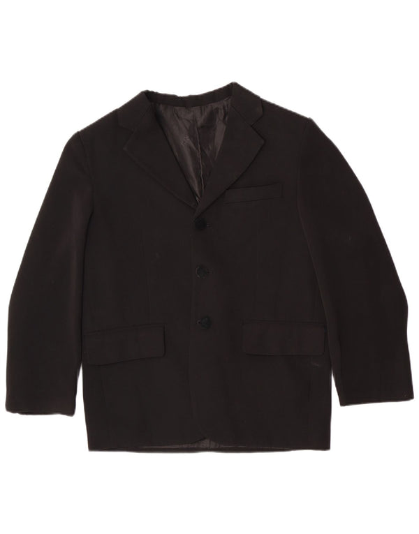 Veste blazer vintage à 3 boutons pour garçon 11-12 ans Noir