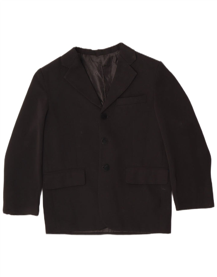 Veste blazer vintage à 3 boutons pour garçon 11-12 ans Noir