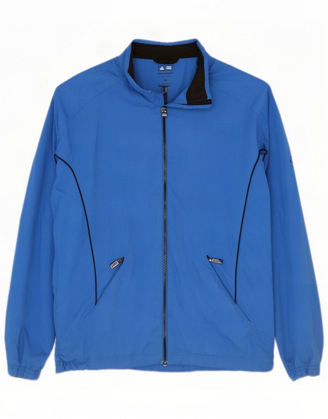 Veste de survêtement Adidas Clima Proof pour homme en polyester bleu moyen