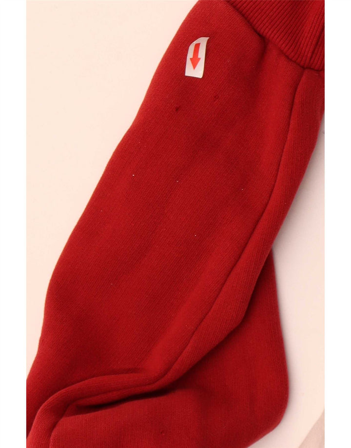 Datch Veste de survêtement graphique pour homme en coton color block Rouge Taille L