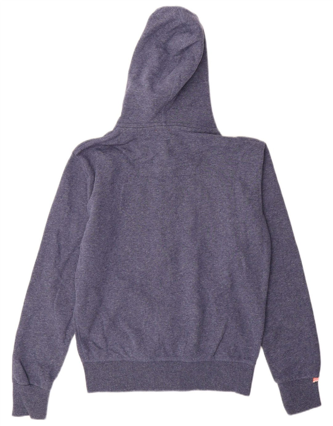 SUPERDRY Pull à Capuche Zippé Homme Bleu Moyen Coton