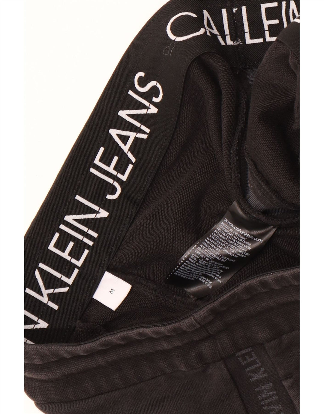 Calvin Klein Short de Sport Graphique Homme Noir Moyen Coton
