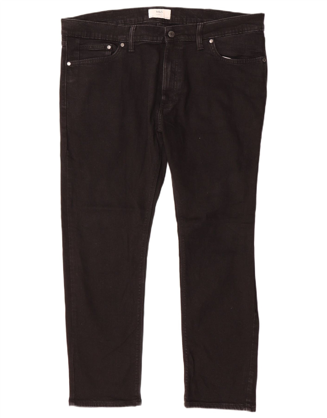 Marks & Spencer Jean Slim Homme W40 L29 Coton Noir