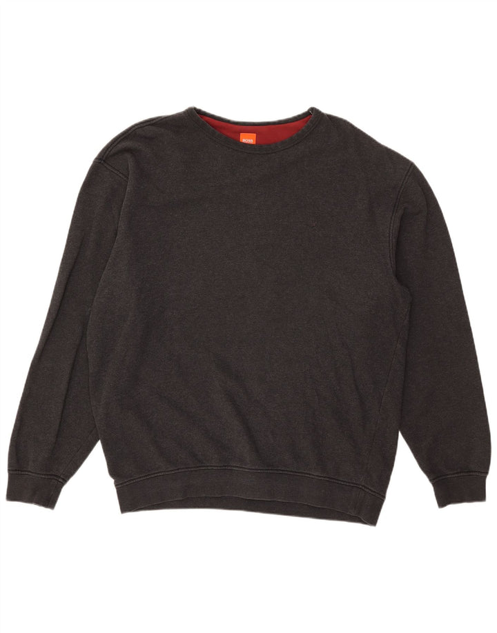 Hugo Boss Homme Sweatshirt Jumper XL Gris Coton