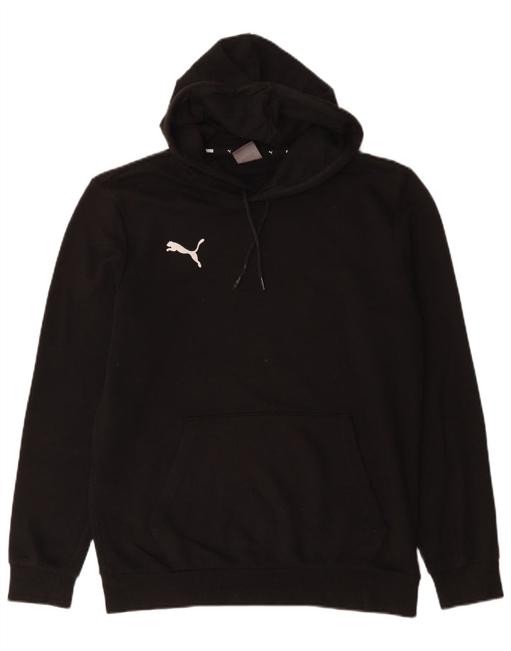 Puma Pull à capuche pour homme en coton noir moyen