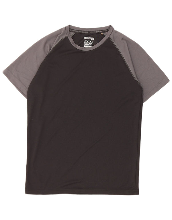 Mountain Warehouse T-shirt pour homme en polyester color block noir moyen