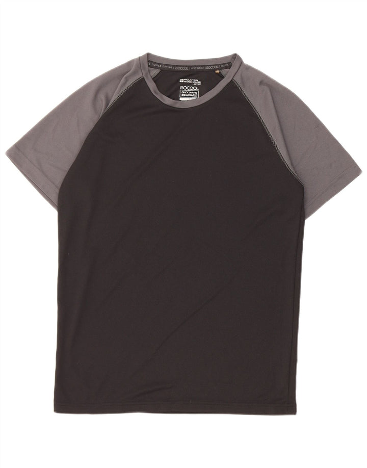 Mountain Warehouse T-shirt pour homme en polyester color block noir moyen