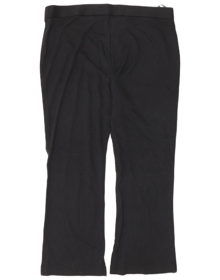 Marks & Spencer Pantalon de survêtement pour femme UK 20 2XL Noir Viscose