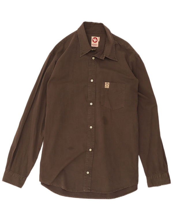 Murphy & Nye Mens Sailmakers Regular Fit Shirt 3XL Brown Cotton