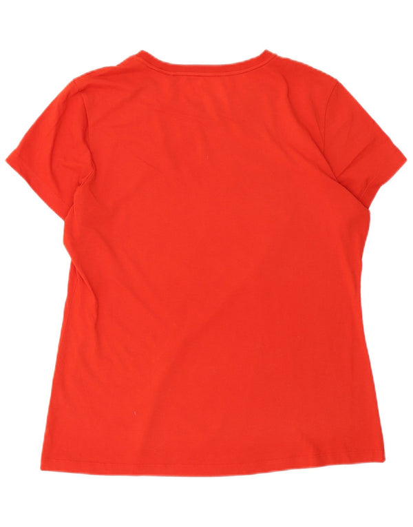 Jack Wolfskin T-shirt graphique pour femme UK 14/16 Large Rouge