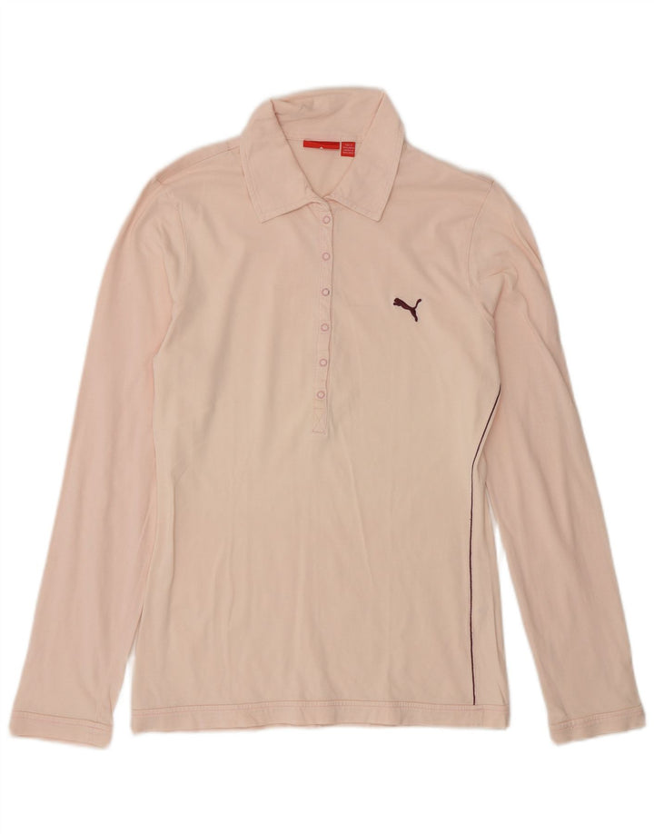 Puma Polo à manches longues pour femme UK 14 Rose moyen