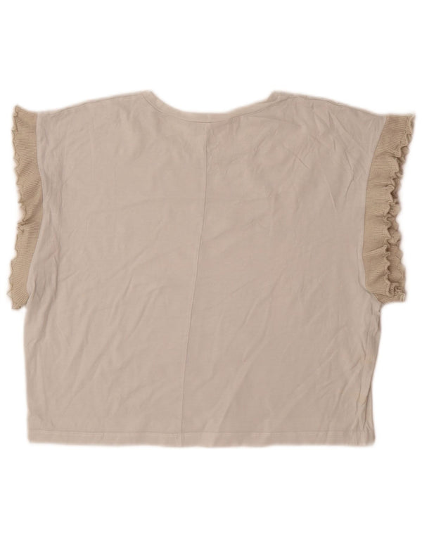 Zara Chemisier Femme UK 14 Gris Moyen