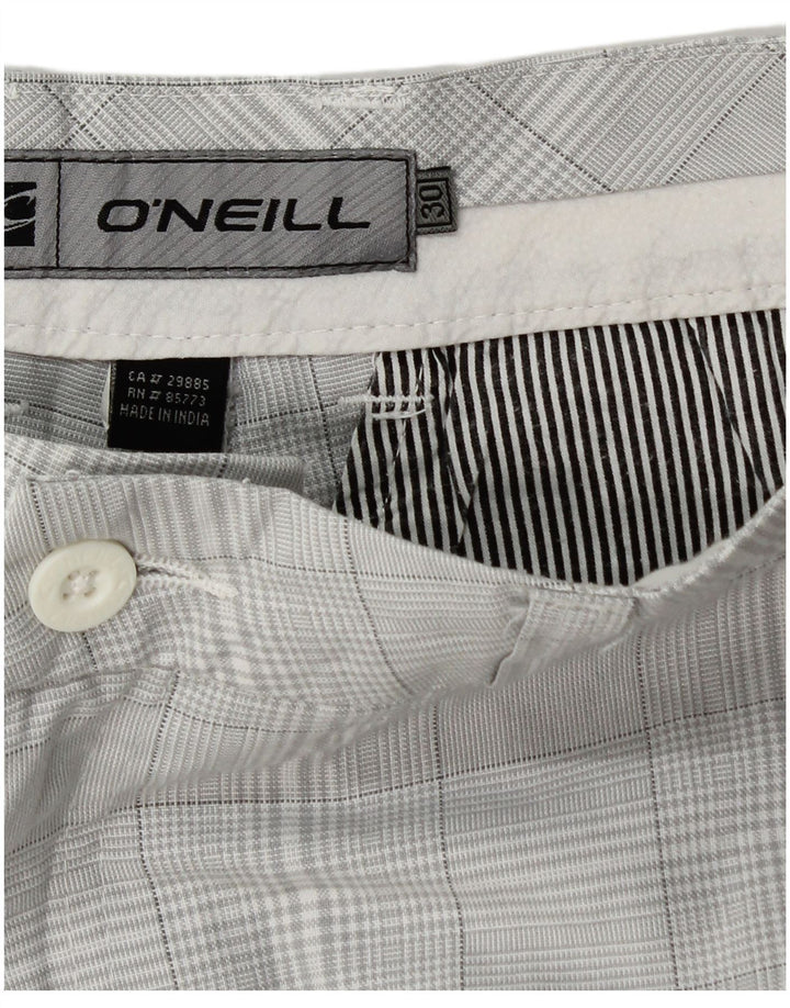 O'Neill Short Chino Homme W30 Pied-de-Poule Gris Moyen