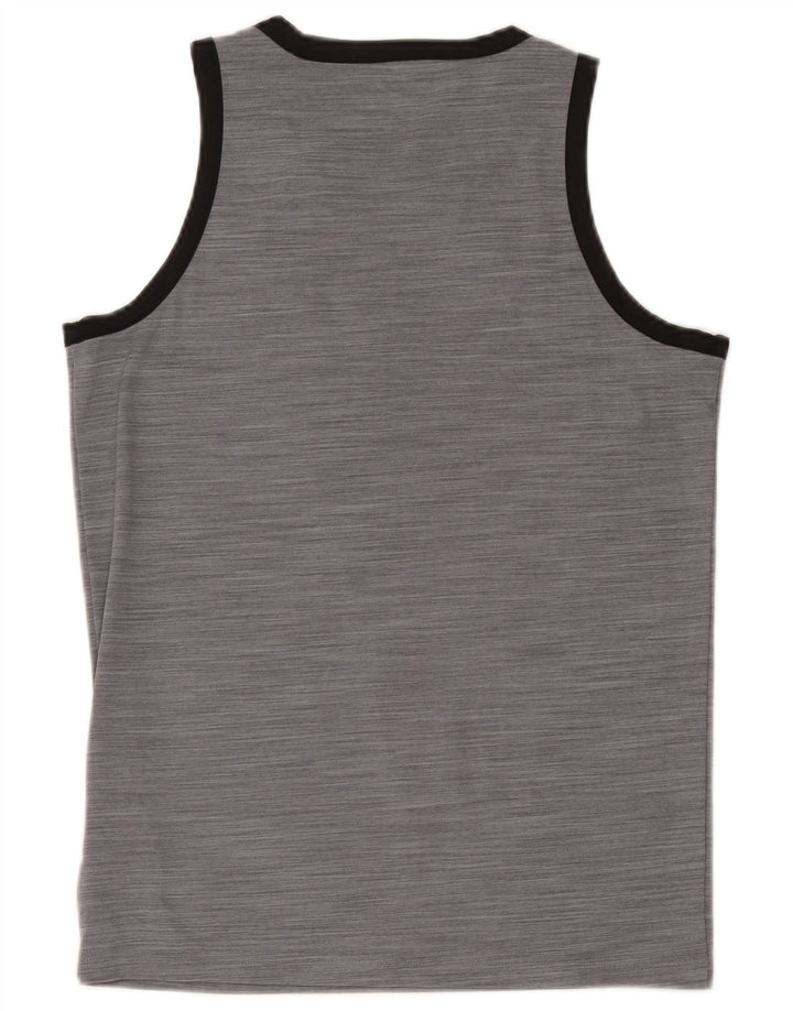 Adidas Débardeur Homme Petit Gris Moucheté Polyester