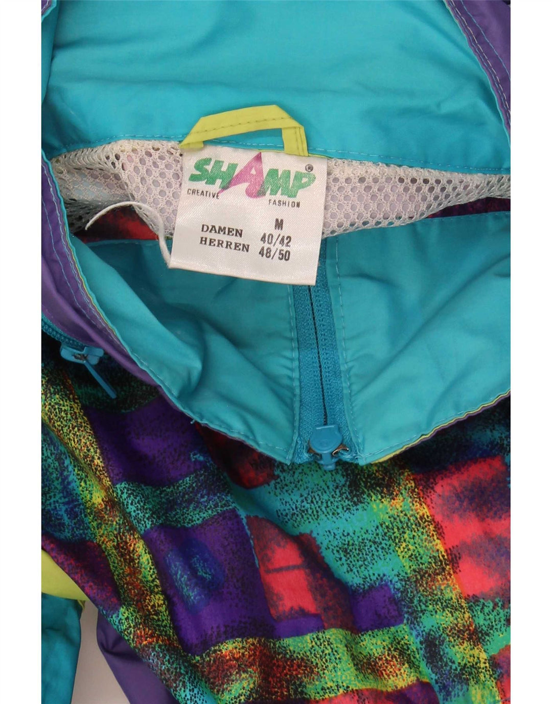 Shamp Veste de pluie à capuche pour homme EU 48/50 Medium Multicolore Colourblock