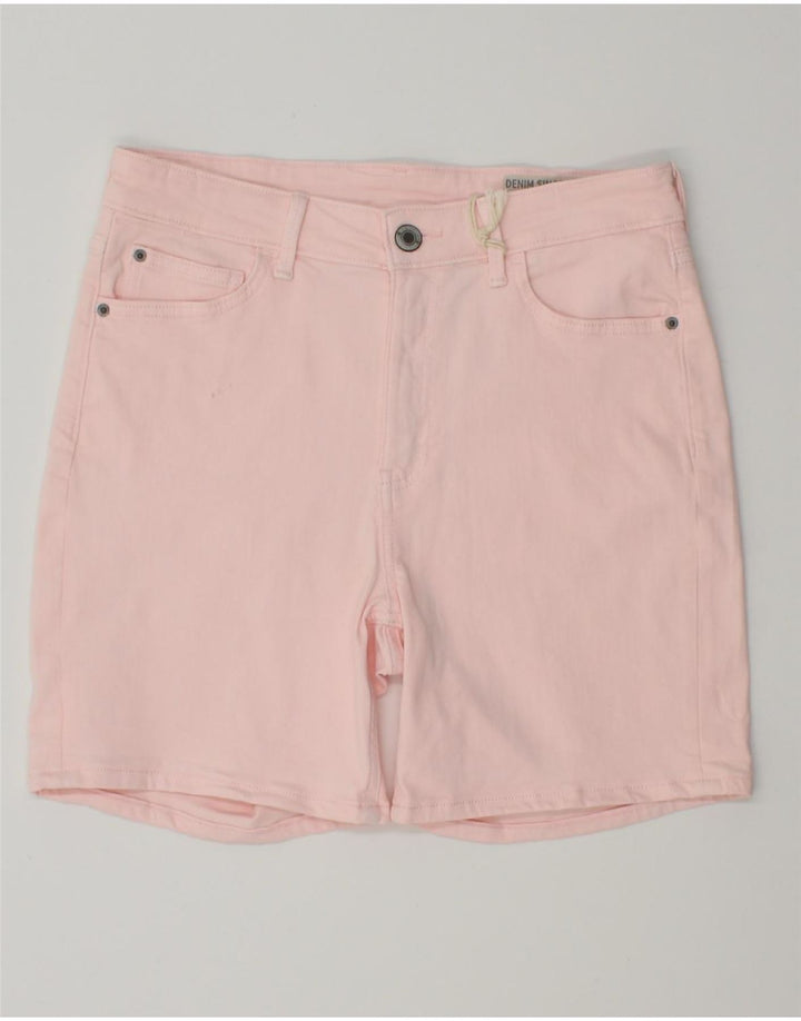 MARKS & SPENCER Short en jean pour femme UK 12 Medium W30 Coton rose