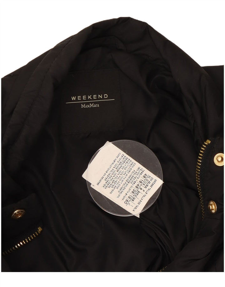 Max Mara Veste utilitaire week-end pour femme UK 18 XL Noir Polyamide