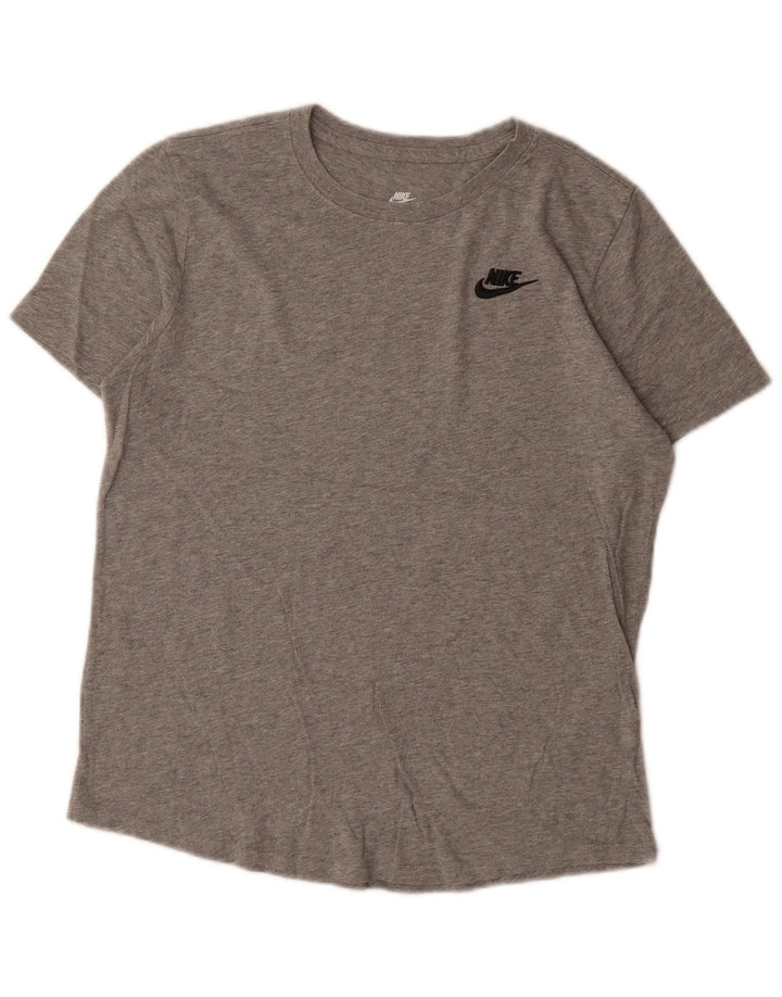 Nike T-Shirt Homme Petit Gris Moucheté Coton