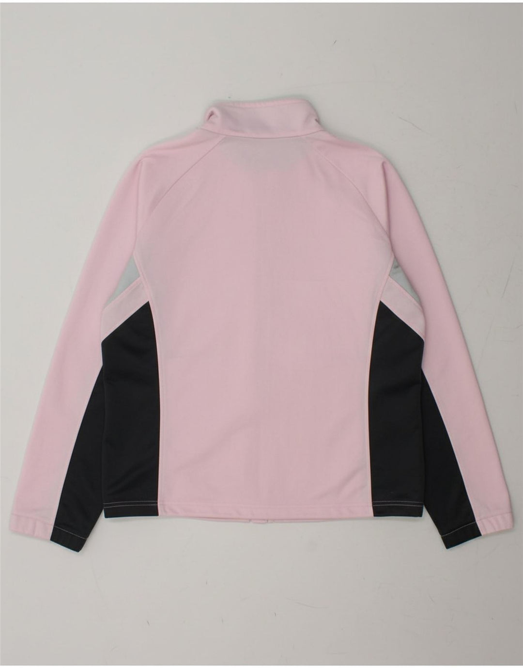 DIADORA Womens Tracksuit Top Jacket UK 14 Medium Pink Colourblock