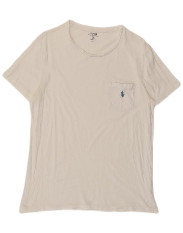 Polo Ralph Lauren T-shirt ajusté sur mesure pour homme Blanc moyen