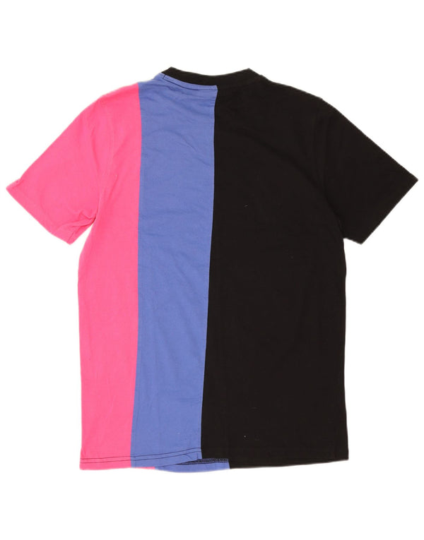 Fila Homme Graphic T-Shirt Top Small Multicolore Colourblock Coton