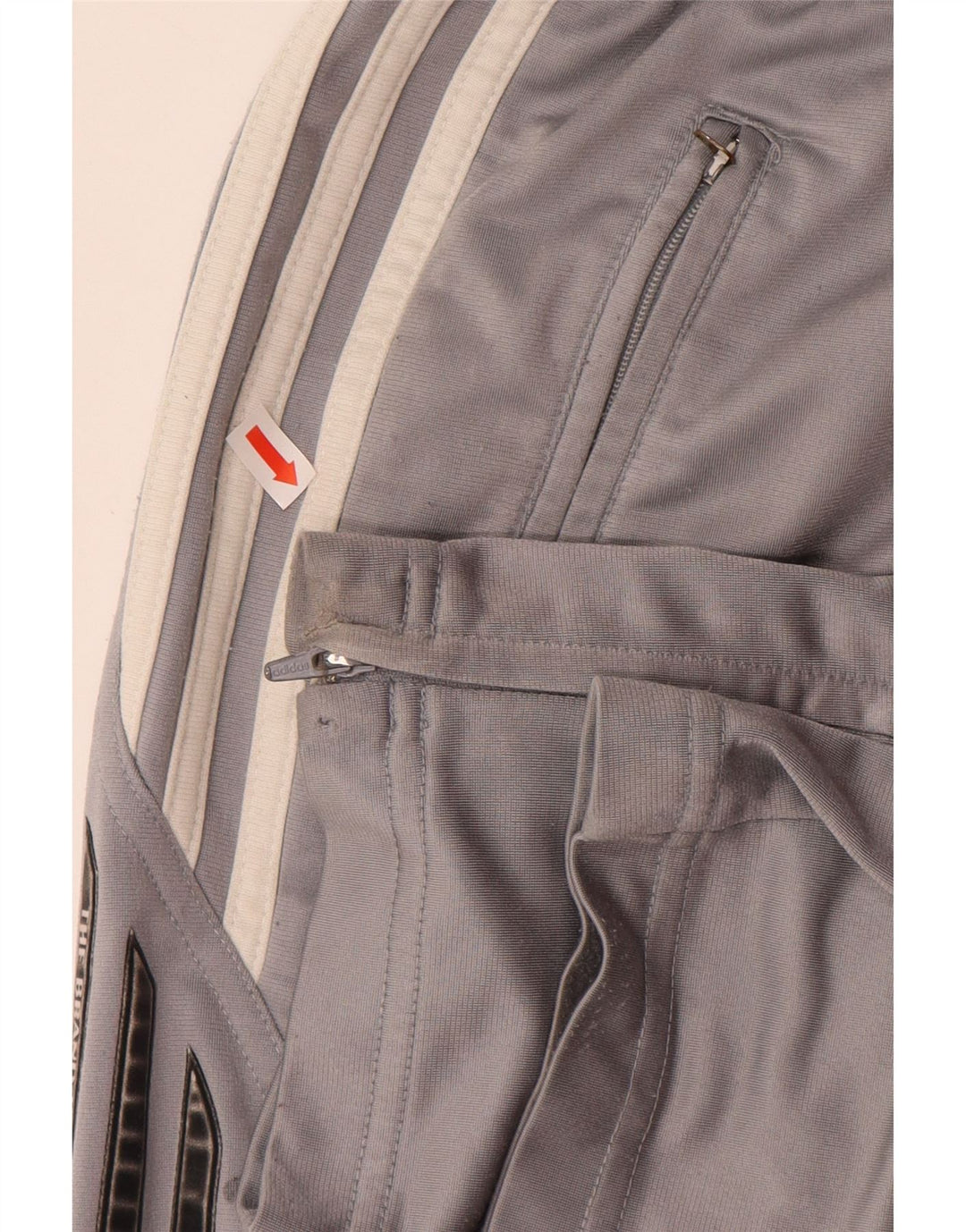 ADIDAS Pantalon de survêtement pour homme UK 34/36 Petit Gris Polyester