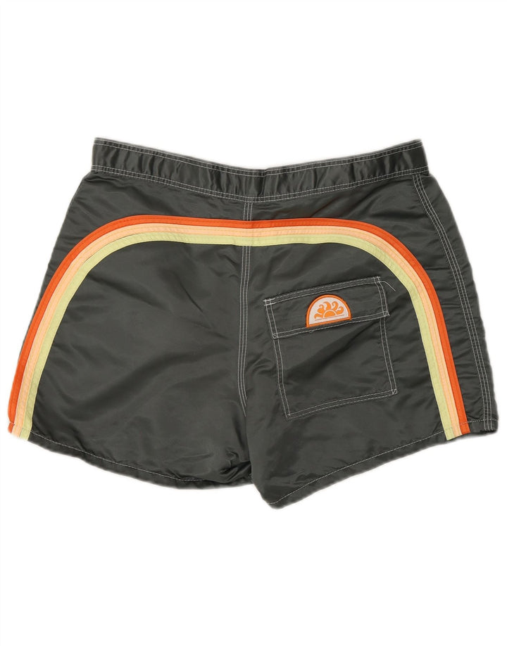 Sundek Short de Bain Homme Nylon Colorblock Gris Moyen