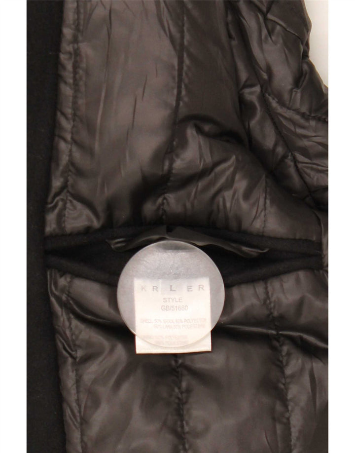 Kruder Caban Homme UK 40 Grande Laine Noire