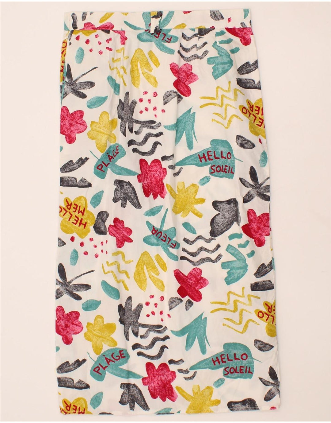 TOUCHE Womens Straight Skirt IT 46 Large W30  Multicoloured Floral Vintage Touche and Second-Hand Touche from Messina Hembry 