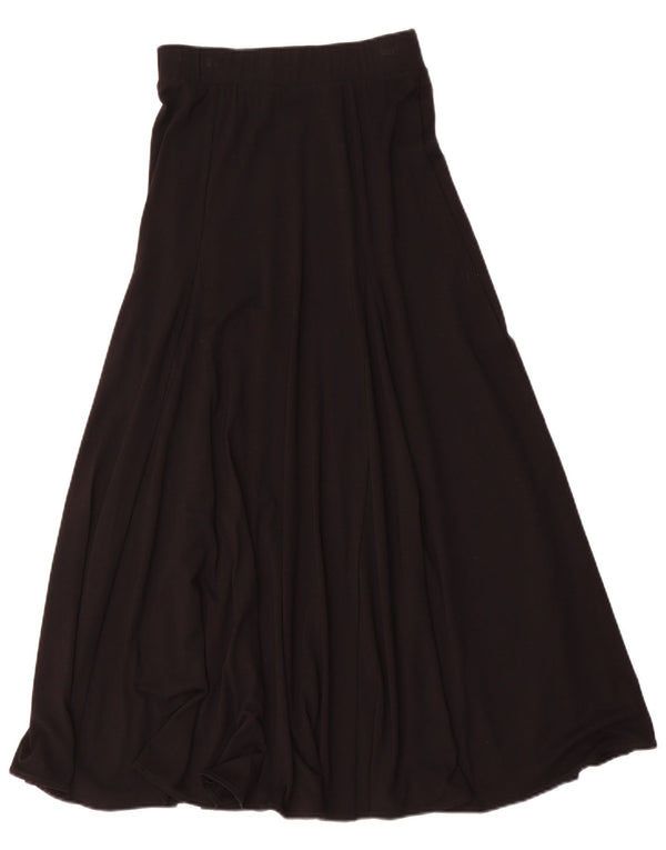 MINT VELVET Jupe longue taille haute pour femme UK 8 Small W26 Viscose noire