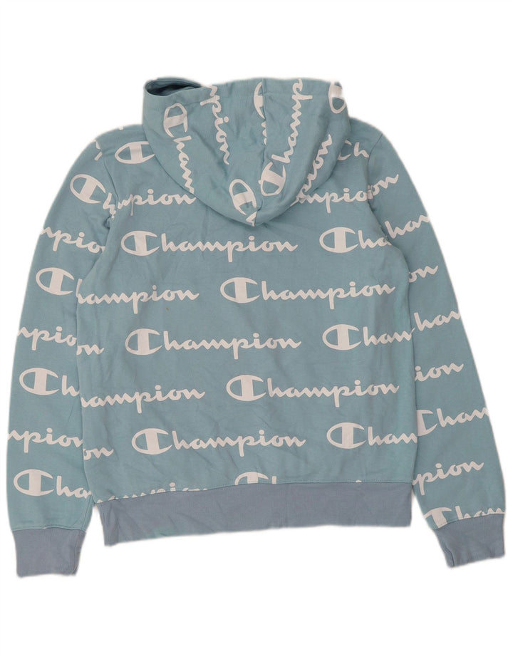 CHAMPION Pull à capuche graphique pour femme UK 12 Bleu moyen