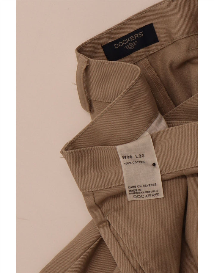 DOCKERS Pantalon Chino Pegged Homme W36 L30 Coton Beige